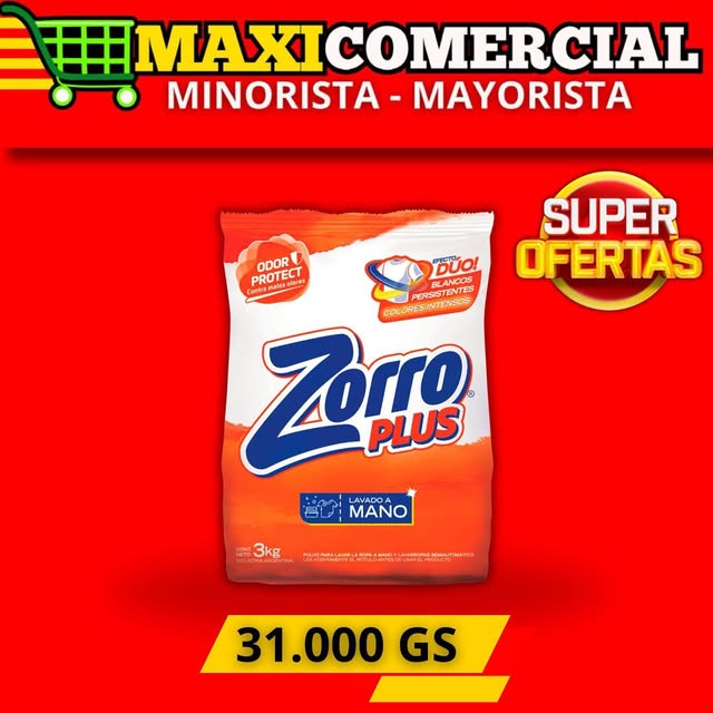 Oferta jabón Zorro Plus